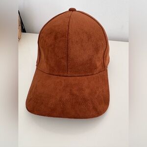 River Island Camel Faux Suede Cap